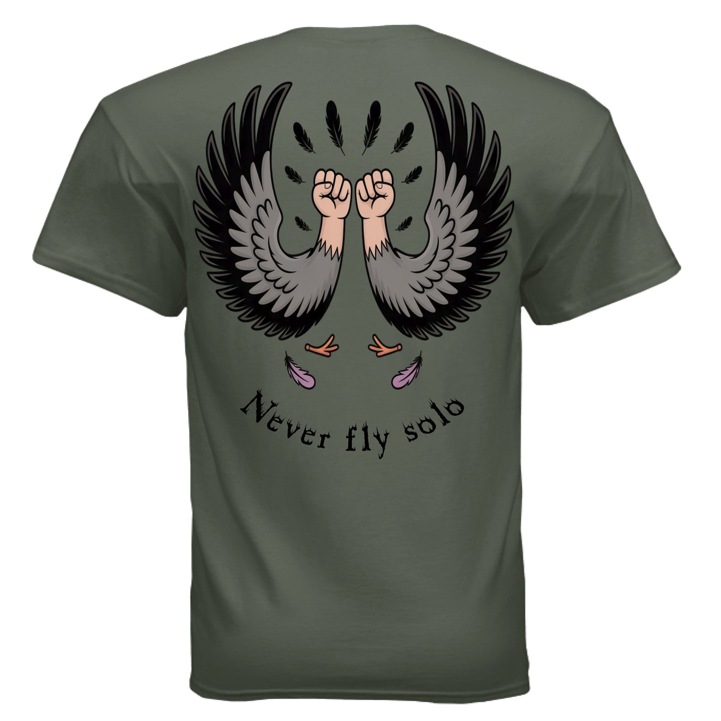 MILITARY GREEN - BACK