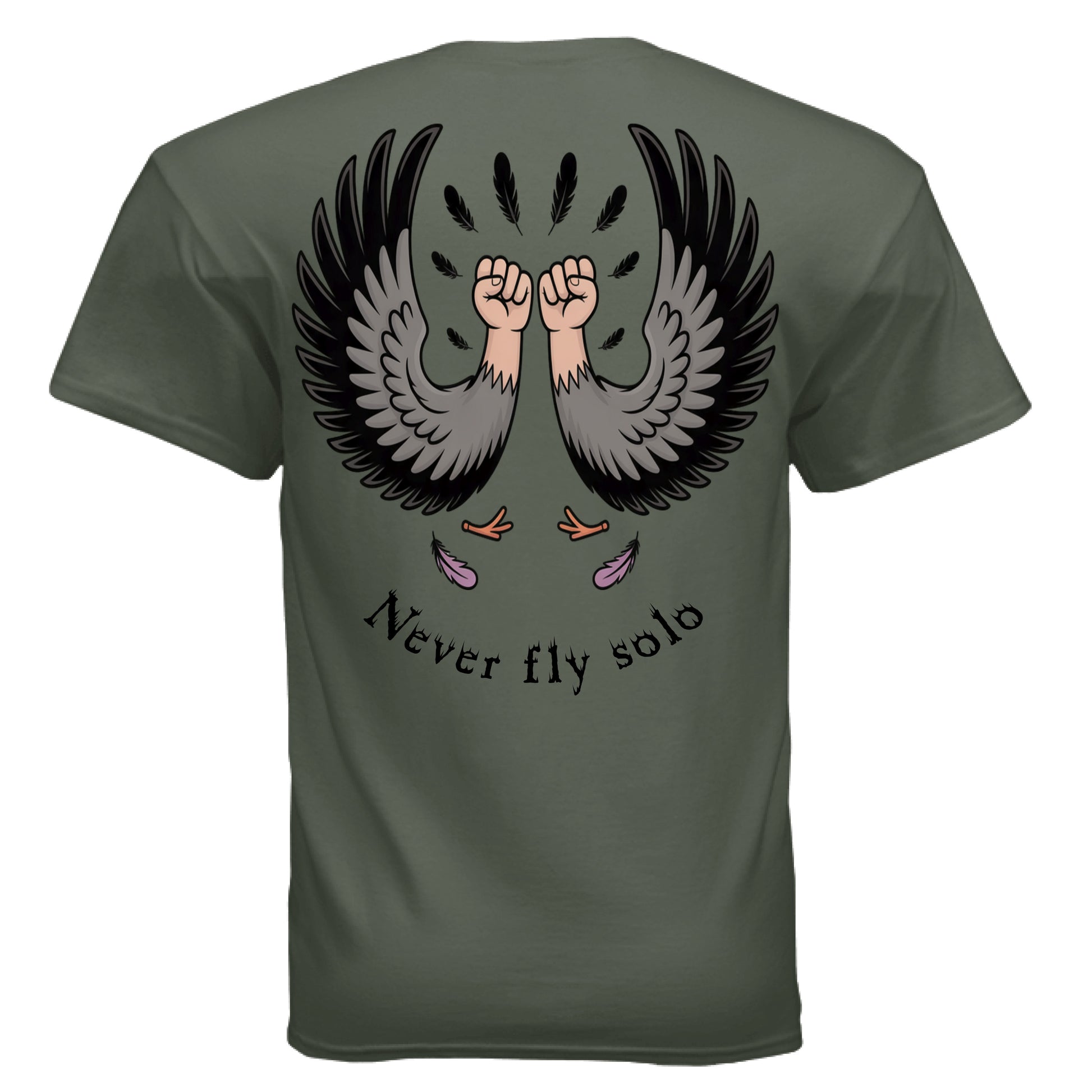 MILITARY GREEN - BACK