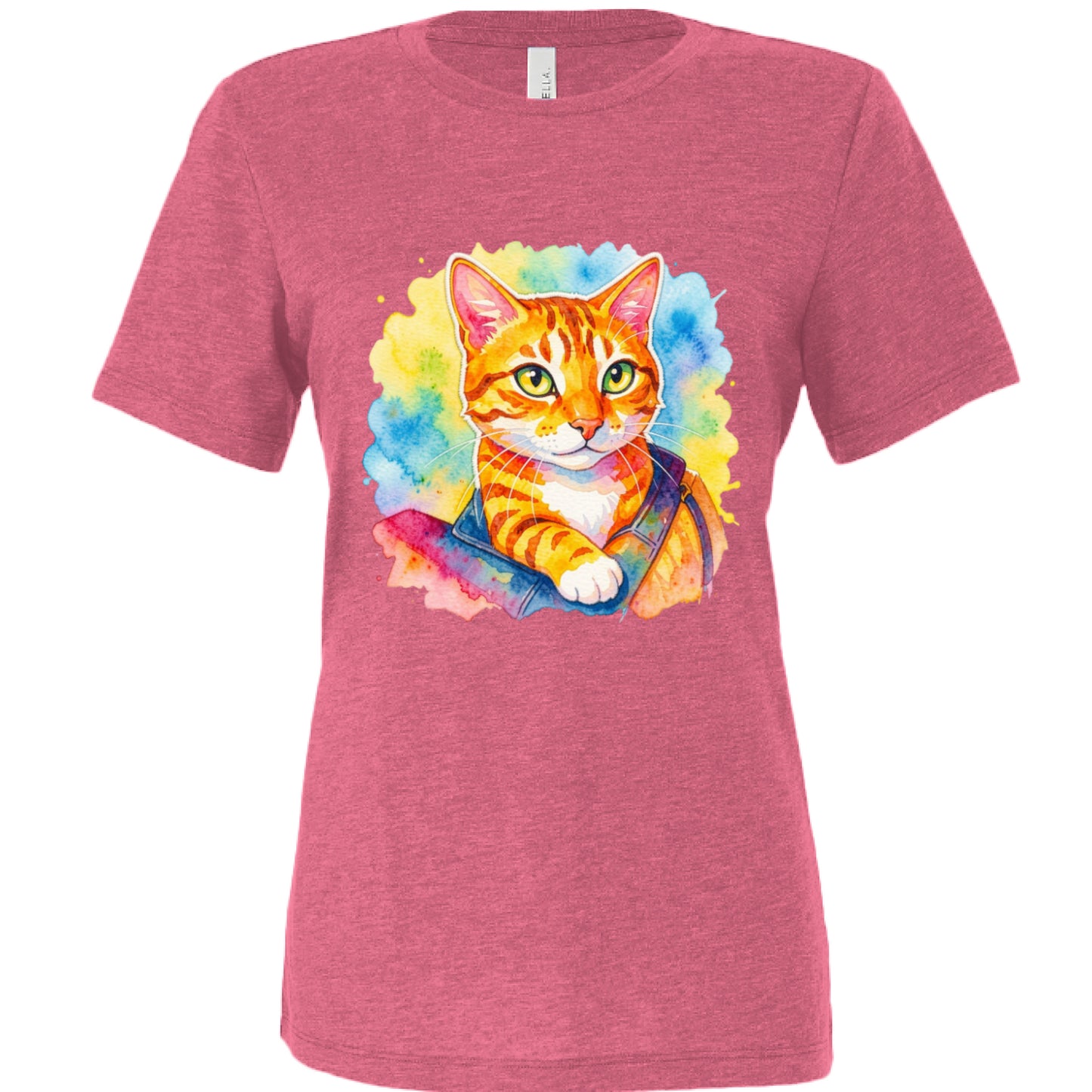 Char Pink Triblend - FRONT
